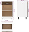 vidaXL - Onderkast - met - lade - 50x46x81,5 - cm - bewerkt - hout - bruin - eikenkleur