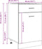 vidaXL - Onderkast - met - lade - 50x46x81,5 - cm - bewerkt - hout - betongrijs