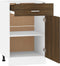 vidaXL - Onderkast - met - lade - 50x46x81,5 - cm - bewerkt - hout - bruin - eikenkleur