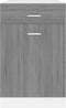 vidaXL - Onderkast - met - lade - 50x46x81,5 - cm - bewerkt - hout - grijs - sonoma