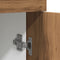 vidaXL - Onderkast - met - lade - 50x46x81,5 - cm - bewerkt - hout - artisanaal - eiken