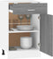 vidaXL - Onderkast - met - lade - 50x46x81,5 - cm - bewerkt - hout - grijs - sonoma