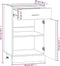 vidaXL - Onderkast - met - lade - 50x46x81,5 - cm - bewerkt - hout - gerookt - eiken