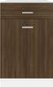 vidaXL - Onderkast - met - lade - 50x46x81,5 - cm - bewerkt - hout - bruin - eikenkleur