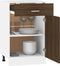 vidaXL - Onderkast - met - lade - 50x46x81,5 - cm - bewerkt - hout - bruin - eikenkleur