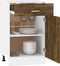 vidaXL - Onderkast - met - lade - 50x46x81,5 - cm - bewerkt - hout - gerookt - eiken