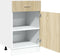 vidaXL - Onderkast - met - lade - 50x46x81,5 - cm - spaanplaat - sonoma - eikenkleurig