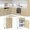 vidaXL - Onderkast - met - lade - 50x46x81,5 - cm - spaanplaat - sonoma - eikenkleurig