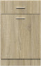vidaXL - Onderkast - met - lade - 50x46x81,5 - cm - spaanplaat - sonoma - eikenkleurig