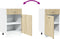 vidaXL - Onderkast - met - lade - 50x46x81,5 - cm - spaanplaat - sonoma - eikenkleurig