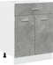 vidaXL - Onderkast - met - lade - 60x46x81,5 - cm - bewerkt - hout - betongrijs