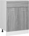 vidaXL - Onderkast - met - lade - 60x46x81,5 - cm - bewerkt - hout - grijs - sonoma