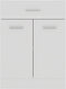 vidaXL - Onderkast - met - lade - 60x46x81,5 - cm - bewerkt - hout - wit