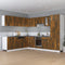 vidaXL - Onderkast - met - lade - 60x46x81,5 - cm - bewerkt - hout - gerookt - eiken