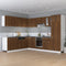 vidaXL - Onderkast - met - lade - 60x46x81,5 - cm - bewerkt - hout - bruin - eikenkleur