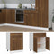vidaXL - Onderkast - met - lade - 60x46x81,5 - cm - bewerkt - hout - bruin - eikenkleur