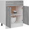 vidaXL - Onderkast - met - lade - 60x46x81,5 - cm - bewerkt - hout - grijs - sonoma