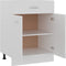 vidaXL - Onderkast - met - lade - 60x46x81,5 - cm - bewerkt - hout - wit