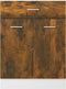 vidaXL - Onderkast - met - lade - 60x46x81,5 - cm - bewerkt - hout - gerookt - eiken