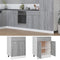 vidaXL - Onderkast - met - lade - 60x46x81,5 - cm - bewerkt - hout - grijs - sonoma