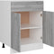 vidaXL - Onderkast - met - lade - 60x46x81,5 - cm - bewerkt - hout - grijs - sonoma