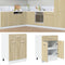 vidaXL - Onderkast - met - lade - 60x46x81,5 - cm - spaanplaat - sonoma - eikenkleurig