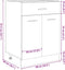 vidaXL - Onderkast - met - lade - 60x46x81,5 - cm - spaanplaat - sonoma - eikenkleurig