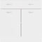 vidaXL - Onderkast - met - lade - 80x46x81,5 - cm - bewerkt - hout - wit
