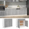 vidaXL - Onderkast - met - lade - 80x46x81,5 - cm - bewerkt - hout - grijs - sonoma