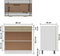vidaXL - Onderkast - met - lade - 80x46x81,5 - cm - bewerkt - hout - sonoma - eikenkleur