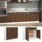 vidaXL - Onderkast - met - lade - 80x46x81,5 - cm - bewerkt - hout - bruin - eikenkleur