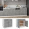 vidaXL - Onderkast - met - lade - 80x46x81,5 - cm - bewerkt - hout - betongrijs