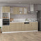 vidaXL - Onderkast - met - lade - 80x46x81,5 - cm - bewerkt - hout - sonoma - eikenkleur