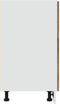 vidaXL - Onderkast - met - lade - 80x46x81,5 - cm - bewerkt - hout - artisanaal - eiken