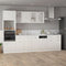 vidaXL - Onderkast - met - lade - 80x46x81,5 - cm - bewerkt - hout - hoogglans - wit