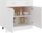 vidaXL - Onderkast - met - lade - 80x46x81,5 - cm - bewerkt - hout - wit
