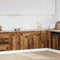 vidaXL - Onderkast - met - lade - 80x46x81,5 - cm - bewerkt - hout - oud - houtkleurig