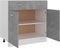 vidaXL - Onderkast - met - lade - 80x46x81,5 - cm - bewerkt - hout - betongrijs