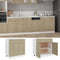 vidaXL - Onderkast - met - lade - 80x46x81,5 - cm - bewerkt - hout - sonoma - eikenkleur