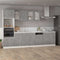 vidaXL - Onderkast - met - lade - 80x46x81,5 - cm - bewerkt - hout - betongrijs
