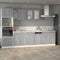 vidaXL - Onderkast - met - lade - 80x46x81,5 - cm - bewerkt - hout - grijs - sonoma