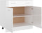 vidaXL - Onderkast - met - lade - 80x46x81,5 - cm - bewerkt - hout - hoogglans - wit
