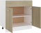 vidaXL - Onderkast - met - lade - 80x46x81,5 - cm - bewerkt - hout - sonoma - eikenkleur