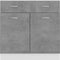 vidaXL - Onderkast - met - lade - 80x46x81,5 - cm - bewerkt - hout - betongrijs