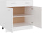 vidaXL - Onderkast - met - lade - 80x46x81,5 - cm - bewerkt - hout - wit