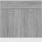 vidaXL - Onderkast - met - lade - 80x46x81,5 - cm - bewerkt - hout - grijs - sonoma