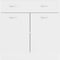 vidaXL - Onderkast - met - lade - 80x46x81,5 - cm - bewerkt - hout - wit