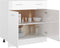 vidaXL - Onderkast - met - lade - 80x46x81,5 - cm - bewerkt - hout - hoogglans - wit