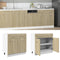 vidaXL - Onderkast - met - lade - 80x46x81,5 - cm - spaanplaat - sonoma - eikenkleurig