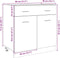 vidaXL - Onderkast - met - lade - 80x46x81,5 - cm - spaanplaat - sonoma - eikenkleurig